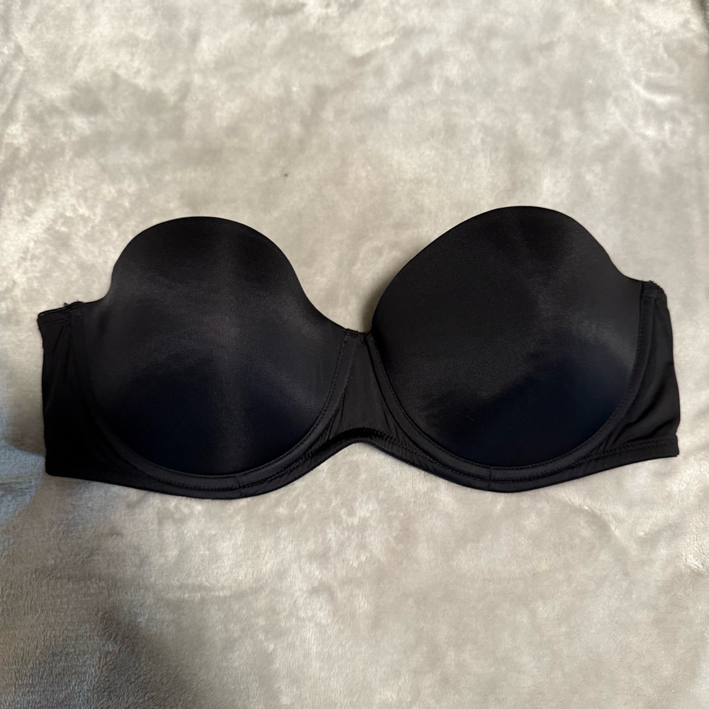 Calvin Klein Strapless, T-Shirt, Push-Up Bra, Black (001), 36B QP1137
